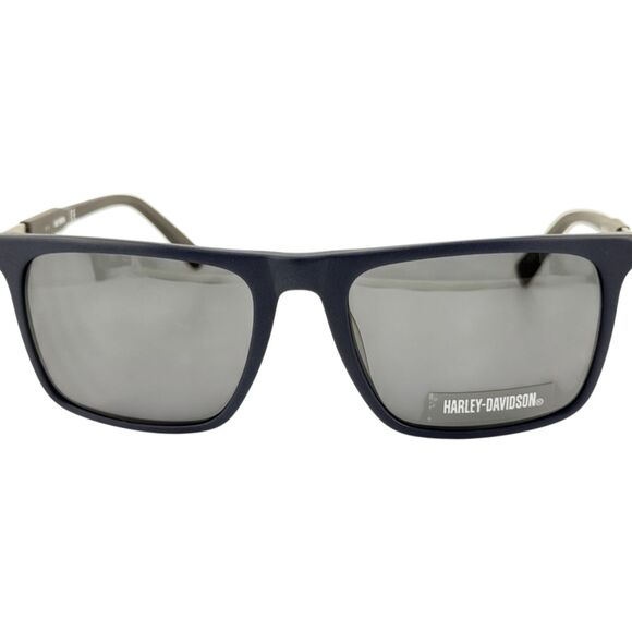 Harley Davidson HD0934X Mens Plastic Sunglass 91A Matte Blue 55-19 w Case - Picture 3 of 5